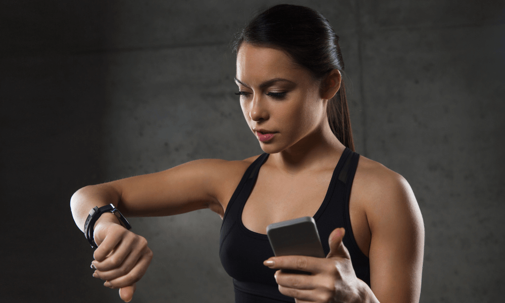 girl using AR to train for a sport